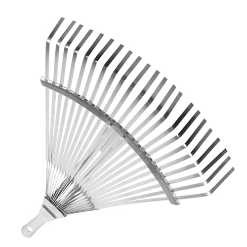 GANAZONO 2個 伸縮式ガーデンレーキ 軽量コンパクト草あめ熊手 高硬炭素鋼製 収納便利 屋外園芸 落ち葉清掃用