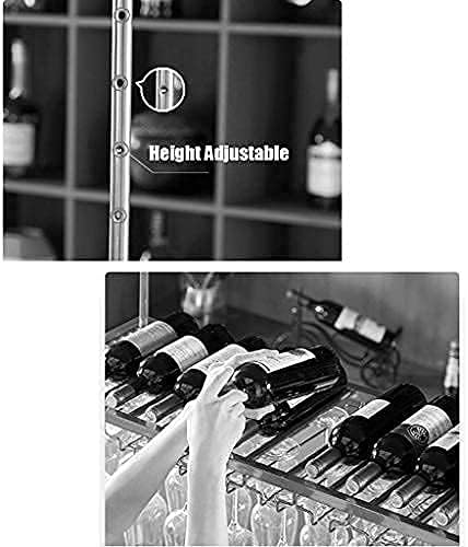 ワイン-wineツキ 内張りワイン-wineラック、バー、料理屋、ワイングラス仕合せ、ホーム ステム ウェア ラック、テンジョートリツケツリサゲワインボトルホル