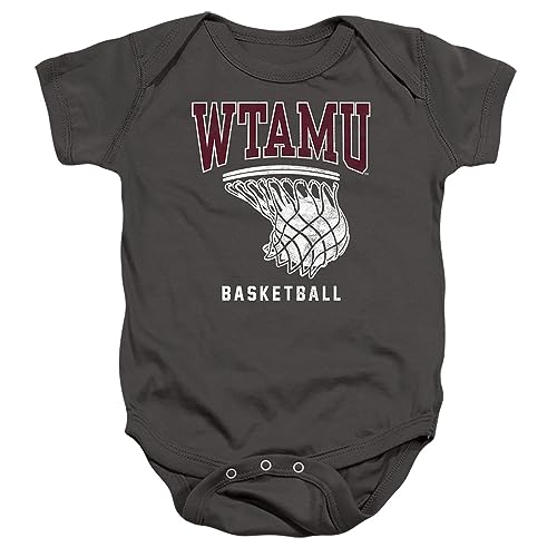 West Texas A&M University Official Basketball Hoop Unisex Infant Snap Suit for Baby,Charcoal, 6 Months