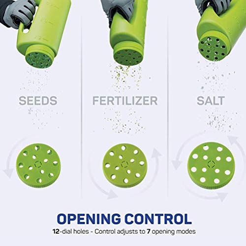 ARTOCT Handstreuer 2 Liter - Verstellbarer Streuer Für Dünger, Salz & Saatgut (Kunststoff)