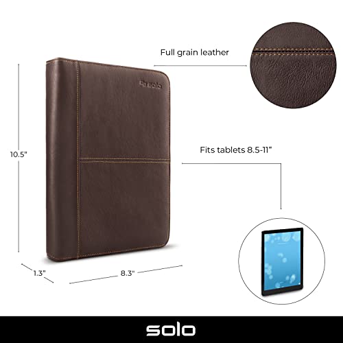 Solo New York Premiere Leather Universal Tablet Case, 8.5 Inch To 11 Inch, Espresso #TOP1