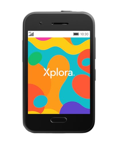 XPLORA One Einfaches Telefon für Kinder mit Xplora Guardian Service Touchscreen Schulmodus SOS-Funktion GPS-Ortung und Sicherheitszonen Abonnement Erforderlich