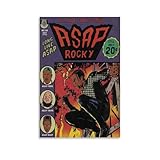 Piesa ASAP Rocky Album Comic Music Poster for Bedroom Aesthetic Canvas Art Wall Decor 12x18inch(30x45cm), Unframe-style-1