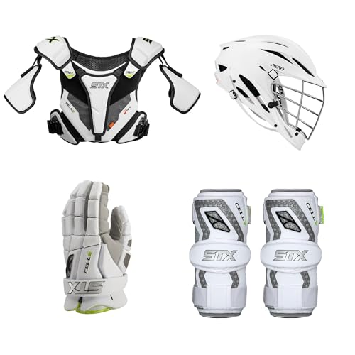 4-Piece STX Cell VI Lacrosse Intermediate Set (No Stick)