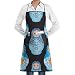 NA Tabliers de Cuisine à la Maison avec Poche Pratique, Tablier à bavette de poupées gigognes matriochka Russe pour Femme au Foyer