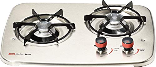 Suburban 2937AST 2-Burner Stainless Cooktop