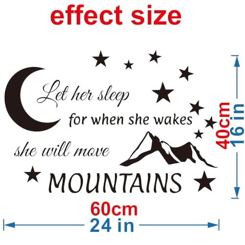 Vinilo decorativo Let Him Sleep 24x16 pulgadas negro miniatura 2