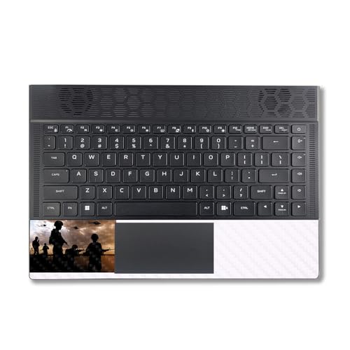 Image of MightySkins Carbon Fiber Skin Compatible with Alienware X14 R2 (2023) Full Wrap Kit - Mission Accomplished | Protective, Durable Textured Carbon Fiber Finish | Easy to Apply | Made in The USA