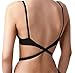 Women's Low Back Bra Converter Adjustable Strap Extender with 2 Hooks 3 Pieces,Black&nude&white,One Size
