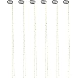 Chunyin 6 Pcs Rhinestone Hair Chains for Women Pearl Charm Rhinestone Hair Jewelry Accessories Crystal Extensions Clips Silver Gold Pins for Braids(Glitter Gold)