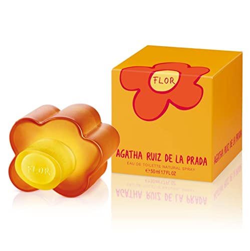 Agatha Ruiz de la Prada Perfume - Flor, Eau de Toilette pour Femme, Parfum Floral Frais et Fruité avec Citron, Bergamote et Rose - 50 ml Cover