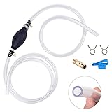 10mm Handpumpe, Benzin Absaugpumpe mit 2M Schlauch, Universal Hand Kraftstoff Umfüllpumpe, Absaugpumpe für Benzin, Handpumpe Schlauch Tragbar Syphon öl Absaugpumpe