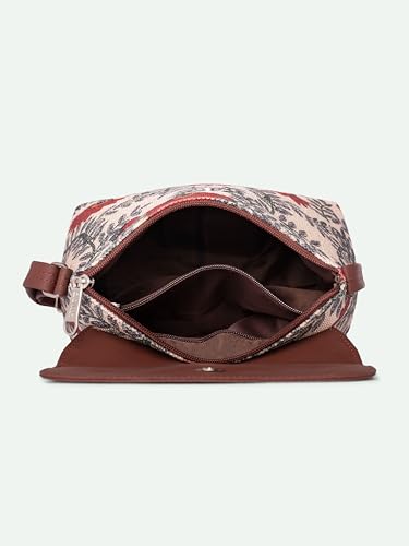 Image of ZOUK Flap Sling Bag | Crossbody Bags for Women | Women's Handbags | Stylish | Vegan Leather Evening Bag | Travel & Office Use | Purse and Wallet |