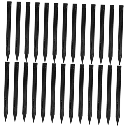 GOOHOCHY 50pcs Heavy Duty Plastic Tent Stakes Durable Ground Pegs for Camping Outdoor Lawn Tarp and Beach Use Lightweight Portable Design for Secure Ground Hold