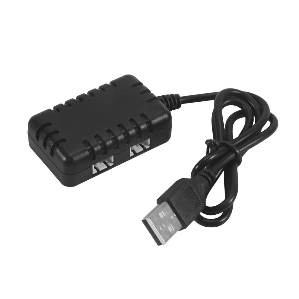 Vaniika 7.4V Lipo Battery Charger, RC Car Balance Chargers USB Cable 2-in-1 with XH-3P Plug 1A for 2S Batteries RC Cars Boat Airplane Truck Quadcopter Airsoft