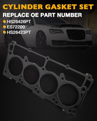 Image of HS 26423 PT Engine Cylinder Head Gasket Set Compatible with 2009-2020 Dodge Ram 1500 2500 3500 Challenger Charger Durango Chrysler 300 Aspen Jeep Commander Grand Cherokee 5.7L V8