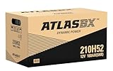 ATLAS アトラス 国産車用バッテリー 210H52【190H52に使えます】