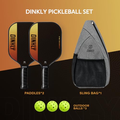 Image of Pickleball Paddles Set of 2 /4- USAPA Approved Graphite /Fiberglass Pickleball Racket, 2 Pickleball Rackets, 4 Balls and 1 Portable Carry Bag, Aesthetic Pickle Ball Set for Men Women Beginners