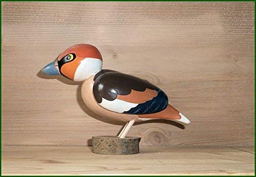 Oiseau en bois des monts Métallifères Hannusch sculpture fait main luxe