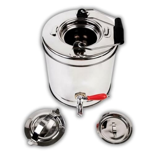 Image of Premium Stainless Steel Construction Coffee Tea Urn Can Flask Container with Tap Tea Urn 7.5 Litre Capacity for Commercial Kitchens, Events, Hotels, and Catering Services