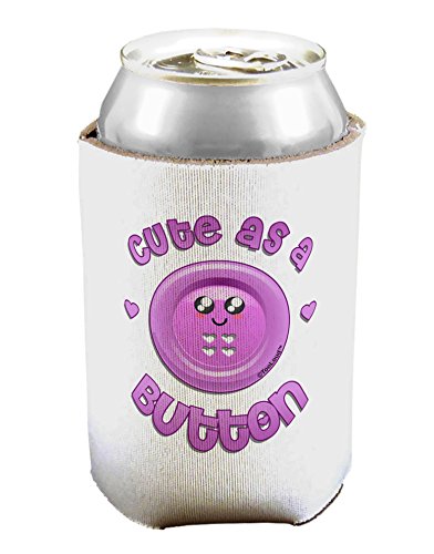 TOOLOUD Cute As A Button Smiley Face Can/Bottle Insulator Cooler - 2 Pack
