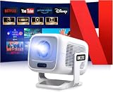 Beamer 4K [Kompatibel mit Netflix | Dolby Audio] 700 ANSI Smart-Projektor für...