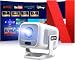 Beamer 4K [Kompatibel mit Netflix | Dolby Audio] 700 ANSI Smart-Projektor für Heimkino, Full HD 1080P, Autofokus, vertikale Trapezkorrektur fürs Auto, Kurzdistanzprojektor (Weiß)