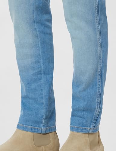 Image of Wrangler Men Blue Bostin Slim Fit Mid Rise Jeans