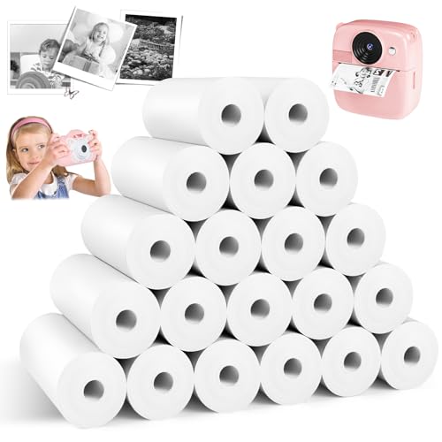 MINISOISO Thermopapier für Kinder Sofortbildkamera, 20 Rollen Nachfüllpapier für Kinderkamera,Thermodrucker Papier Weiß,Thermopapier Kinderkamera für Scrapbooking, Fotos, Notizen, Etiketten (57*55mm) MINISOISO Thermopapier für Kinder Sofortbildkamera, 20 Rollen Nachfüllpapier für Kinderkamera,Thermodrucker Papier Weiß,Thermopapier Kinderkamera für Scrapbooking, Fotos, Notizen, Etiketten (57*55mm)