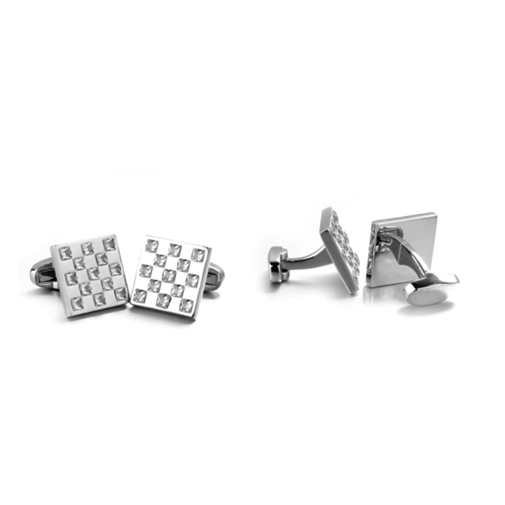 Gemelli in Zircone per Camicia Francese da Lavoro, Polsini Generosi, Resistenti All'Ossidazione del Rame E Durevoli /2095
