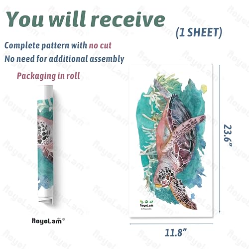 Vinilo decorativo de tortuga marina para pared miniatura 4