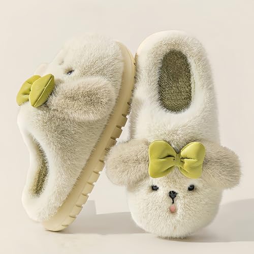 Plush Dog House Slippers Soft and Warm Anti-Slip Unisex2
