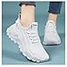 Wabkderpu Mens Womens Walking Shoes Slip On Running Tennis Sneakers Lightweight Breathable Athletic Non Slip Sneakers Comfortable Platform Wide Toe Box Shoes Sport Workout Gym Fashion Sneaker White