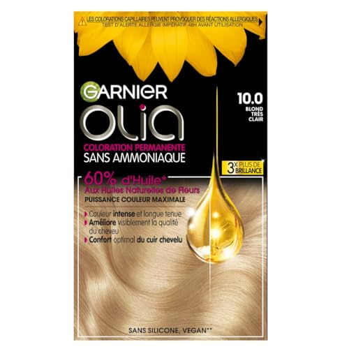 Garnier Coloration Permanente - Sans Ammoniaque - Aux Huiles Naturelles de Fleurs - Blond Très...