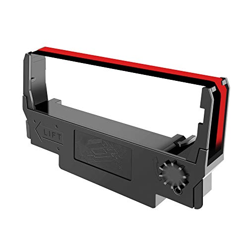 Lxtek 30 Pack Compatible Ribbon Replacement For Erc-30, Erc 30 34 38 B/R Used With Epson Erc30 Erc34 Erc38 Nk506 Printer (Black And Red) Tray #TOP4