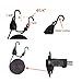 2 Pairs Heavy Duty Kayak Rack-Includes 4 Pcs Ratchet Tie-Mount on Car Roof Top Crossbar-Easy to Carry Kayak Canoe Boat Surf Ski (J-Bar Rack)