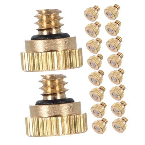 Totority 18個ブラス製低圧 園芸用ミスター噴霧ノズル 高効率?化噴霧器 ガーデンミストスプレー 芝生 温室 屋外冷却用