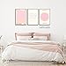 Adyggefy Pink Gradient Aura Angel Numbers Poster for Room Aesthetic 3 Piece 12x16in, Pastel Positive Daily Affirmation Quotes Canavs Wall Art Abstract Minimalist Print Painting for Bedroom Unframed