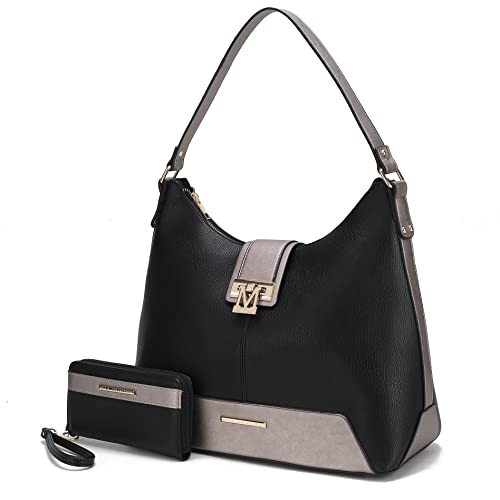 Image of MKF Collection Hobo Bag for Women & Wristlet Wallet Set, Vegan Leather Handbag Purse Set, Shoulder bags by Mia K