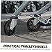 LIFKOME 4Pcs Shopping Replacement PU Effortless Navigation for Rolling Carts Easy Installation for Grocery Carts Climbing Wheels for Stairs Uneven