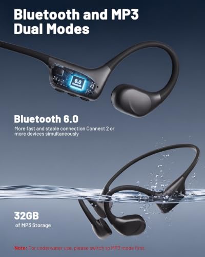 PSIER Bone Conduction Headphones, Swimming Headphones with IPX8 Waterproof - image 5