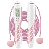 Springseil - Einstellbares Gewicht/Länge Digitales Counting Springseil, mit Kalorienzähler, Schnurloser Trainingsball, für Fitness, Workout, zu Hause, im Freien, für Männer, Frauen, Kinder