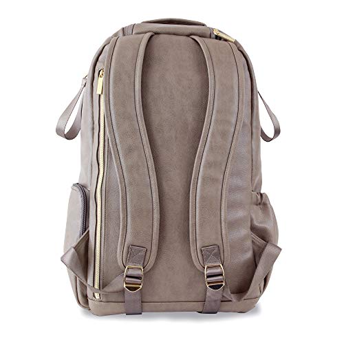 Itzy Ritzy– Large Capacity Boss Backpack Diaper Bag Featuring Bottle Pockets, Changing Pad, Stroller Clips And Comfortable Backpack Straps, Vanilla Latte #TOP1