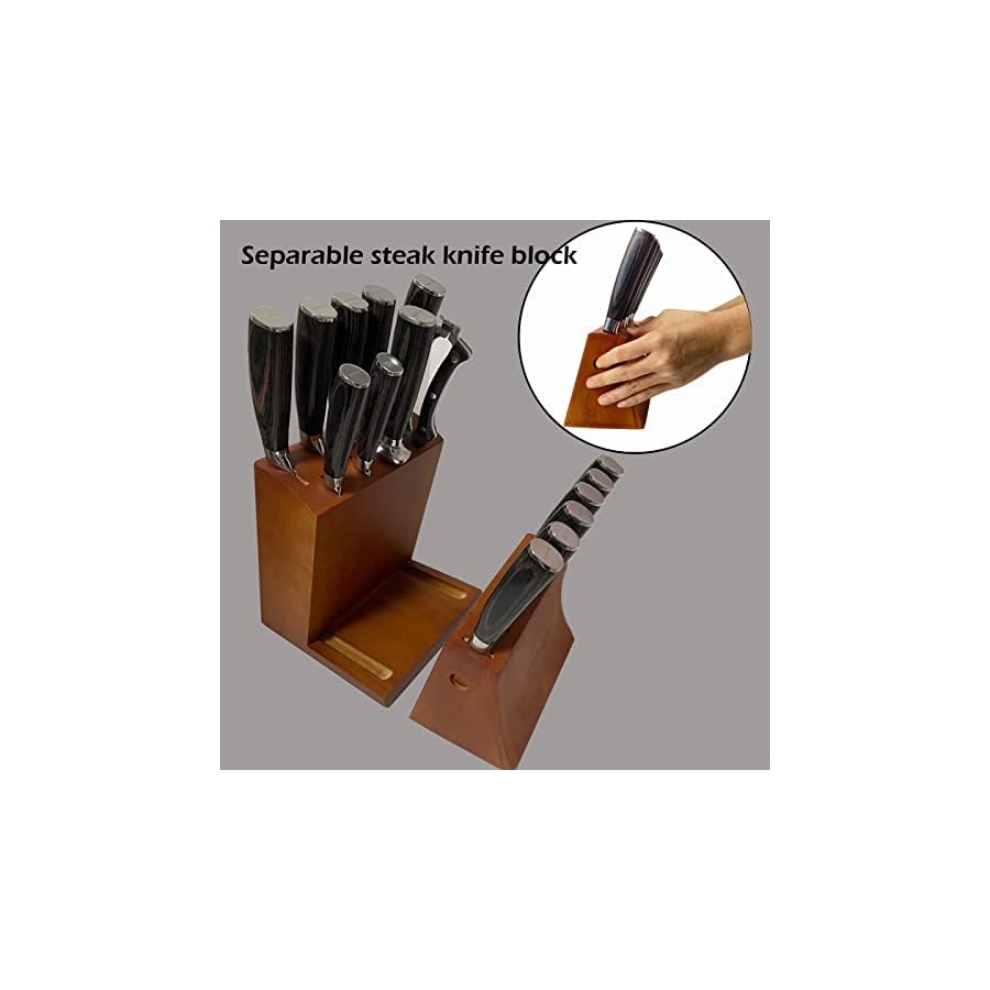 Knife-Set-16-Piece-Kitchen-Knife-Set-With-Wooden-Block-Germany-High-Carbon-Stainless-Steel-Professional-Chef-Knife-Block-Set-Ultra-Sharp-Forged Knife Set 16-Piece Kitchen Knife Set With Wooden Block, Germany High Carbon Stainless Steel Professional Chef Knife Block Set, Ultra Sharp, Forged