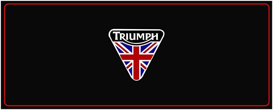 Motorcycle Garage Mat for Triumph Bikes – Oil-Resistant Non-Slip Floor Protector for Trident, Speed Triple, Street Triple, Rocket, Bonneville, Scrambler, Thruxton – Display Rug for Triumph Bikes,
