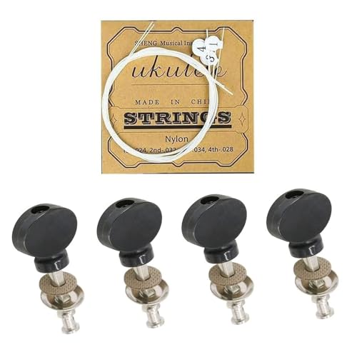 Ukulele Tuning Pegs and Nylon Strings Set