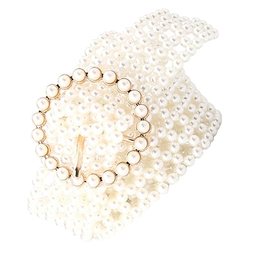 BESTYASH 1 Pc cinturón Cintura perla elástica cinturilla para dama joyas Rosario cinturon mujer cinturones de mujer cinturon de mujer cinturones para mujer pretina faja perlas de imitación