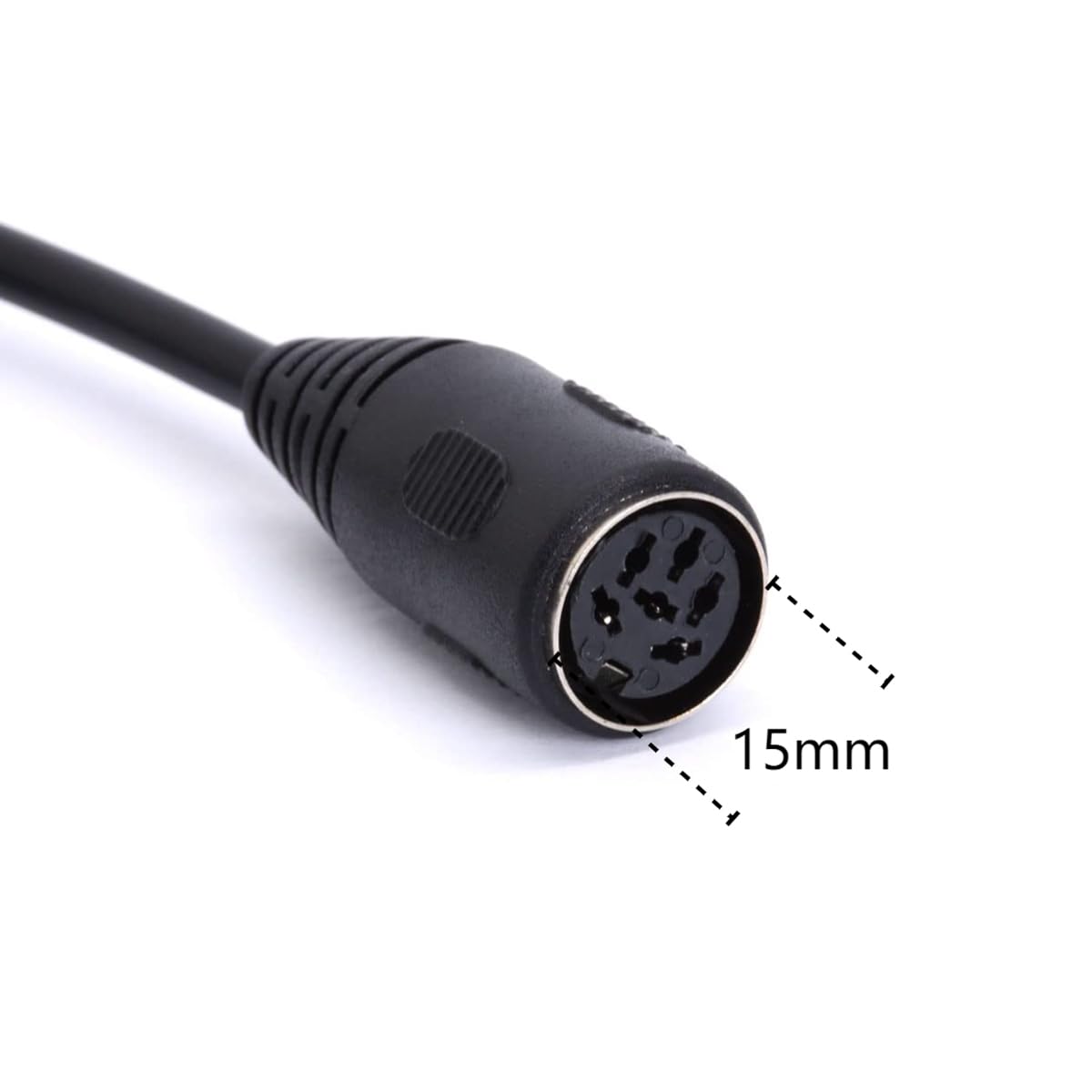 6-pinowe złącze wtykowe Midi Din, przedłużacz, męski na żeński, adapter AV do cyfrowego audio (50 cm)