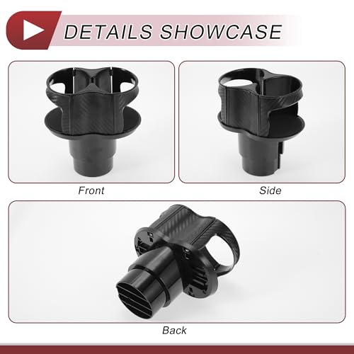 Portavasos Extensor para Carro 2 en 1 Negro ABS miniatura 6