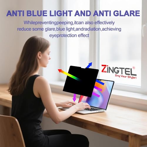 Image of Privacy Matte Anti Spy Screen Guard Compatible With MacBook Pro 13 Inch (2012-2015) A1278, A1425, A1502 Anti Peep Screen Protector Not a Tempered Glass